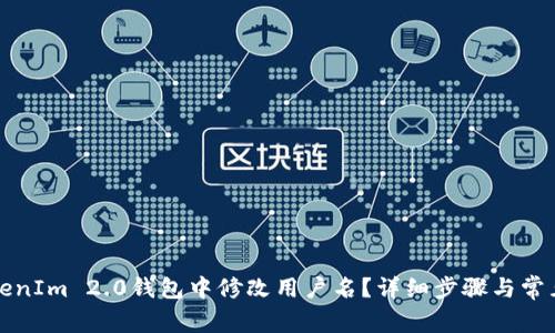 如何在TokenIm 2.0钱包中修改用户名？详细步骤与常见问题解答
