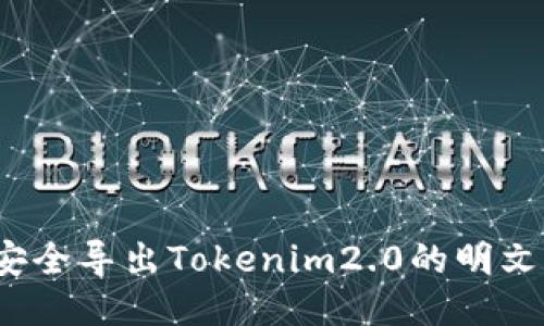 如何安全导出Tokenim2.0的明文私钥？