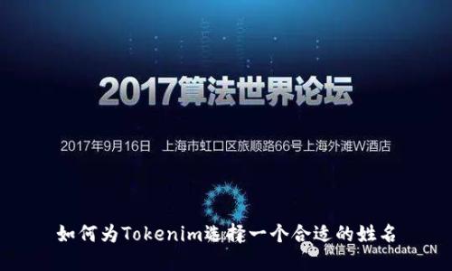 如何为Tokenim选择一个合适的姓名